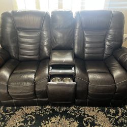 2 Powered Couch Sofa Recliners
