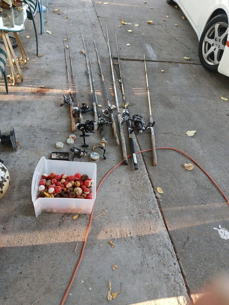 Misc Fishing Rods And Reels, Fishing Hooks, Floaters