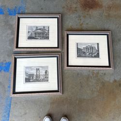 Set Of Three Framed Photo Prints 