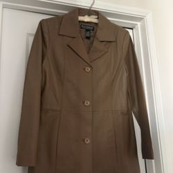 Dialogue Brown Leather Jacket