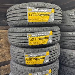 SET OF FOUR NEW TIRES 195/65/15 LANDGOLDEN, INCLUDING MOUNT AND BALANCE. ASK ME FOR ANY SIZE OR BRAND