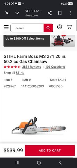 Chainsaws ( message me for prices )