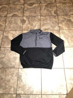 Boys Under Armor Black/Gray Jacket XL