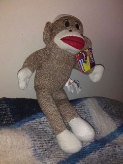 Flexible large sock monkey