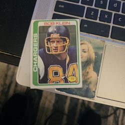 Bob Klein 1978 Topps Football Card 