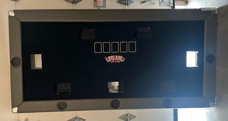 Poker Table with Chip Holder. Not Pictured