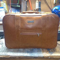 knox londonderry vintage leather suitcase