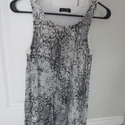 Women's Small Black/White Blouse