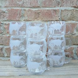 Vintage Nestle Co. Globe Mugs 