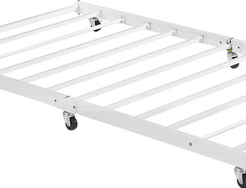 Bed Frame Trundle Twin White