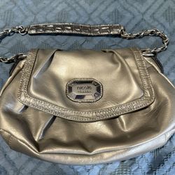 Nicole Miller silver purse