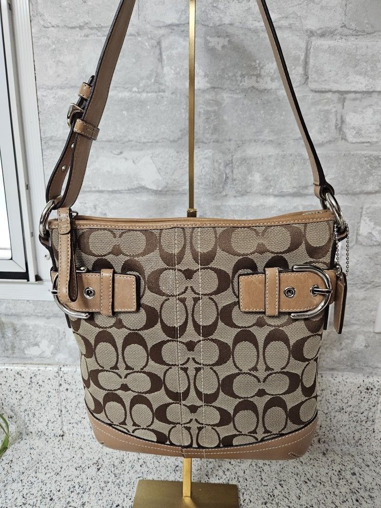 Coach Pristine Adjustable Shoulder Bucket Bag 