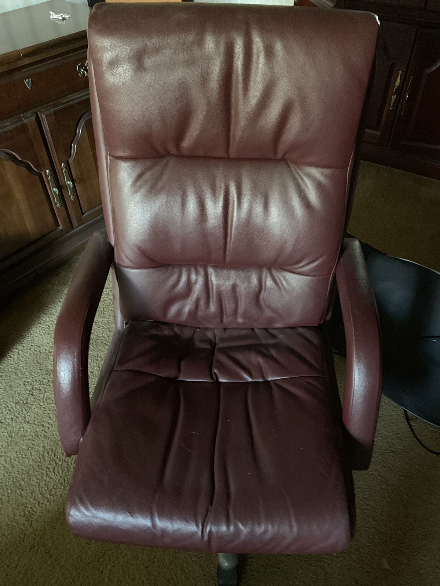 Office chair leather
