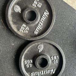 Olympic Weights 2x 10lbs Nautilus