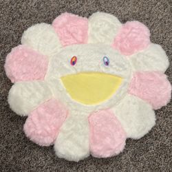 Takashi Murakami Flower Plush Plushy Pillow Pink  White 