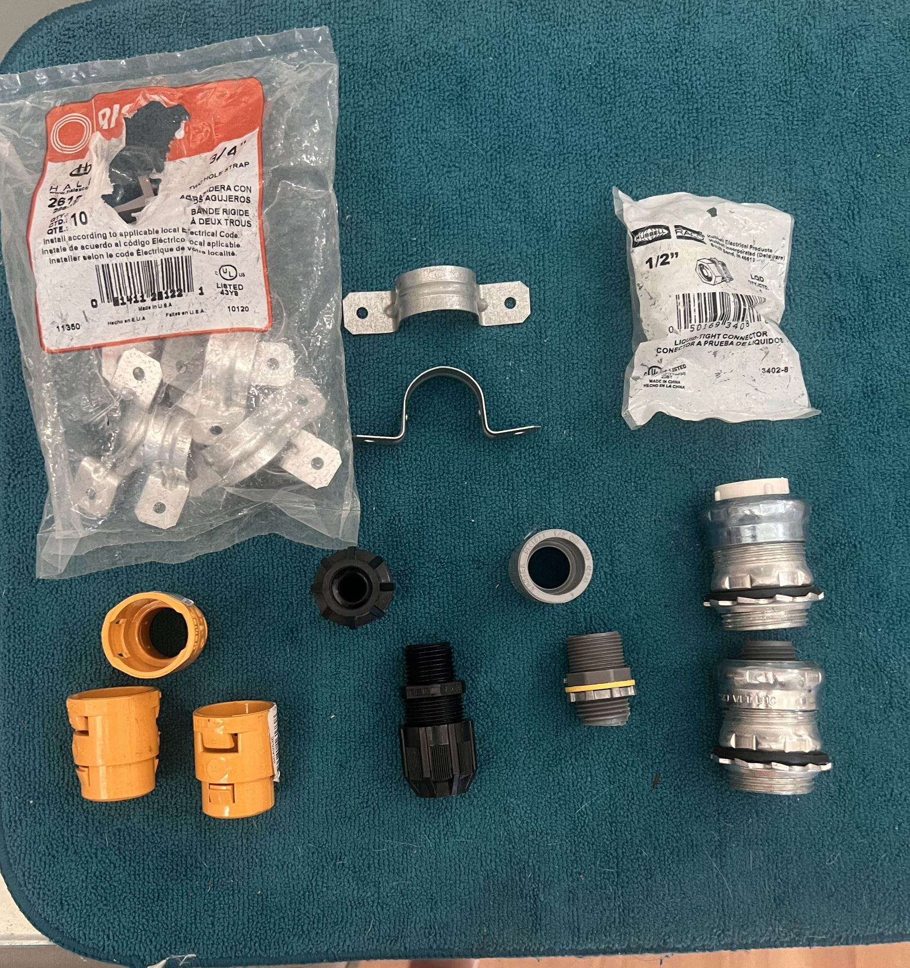 Assorted Electrical Connectors and Clamps