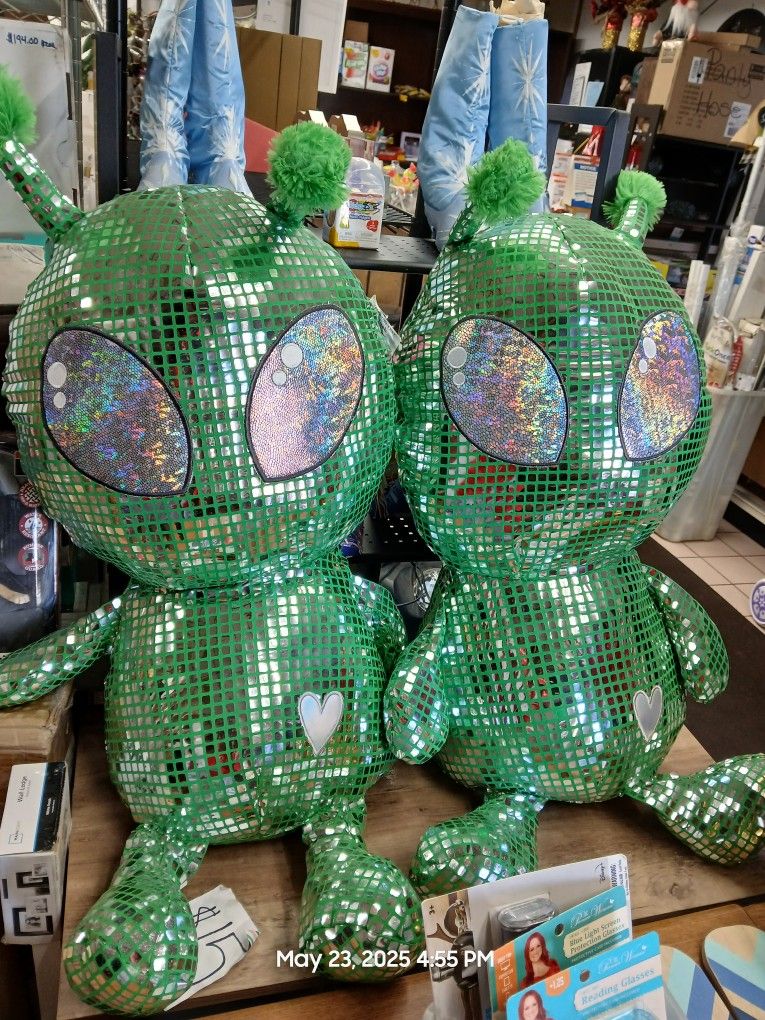 Giant Alien Plushies