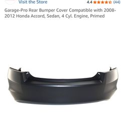 Rear Bumper For 08-12 Honda Accords 