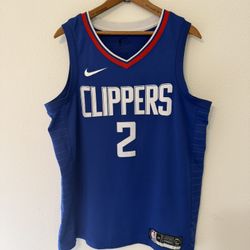 Nike LA Clippers Kawhi Leonard 2 Swingman Jersey Mens Large NBA Blue Dri-Fit