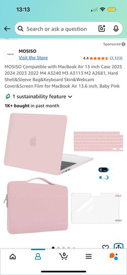 NEW Mcbook Air Cover Case & Accessories(New)