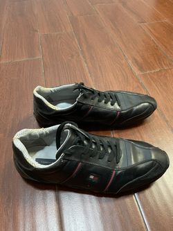 Tommy Hilfiger Black Leather Shoes