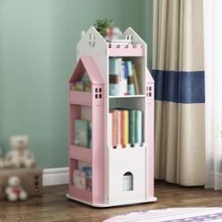 Dollhouse Bookshelf, 360° Rotating Bookshelf For Sale $57.00 50%+ OFF Retail $115.99 NEW ASSEMBLED