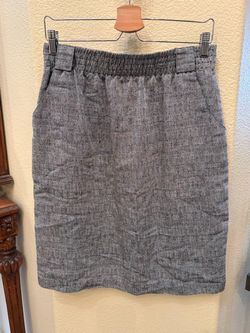 Vintage Mitchell Mitchell Women's Gray Pull-On Pencil Skirt Size 14