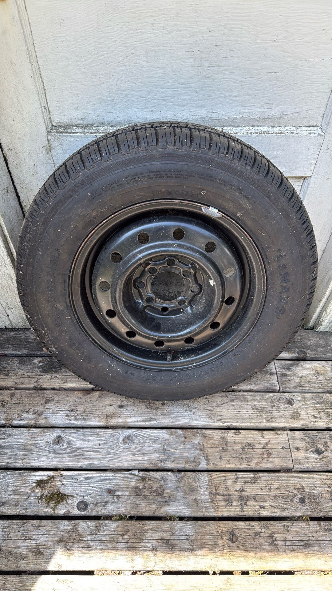 Full Size Spare Tire on Steel Rim