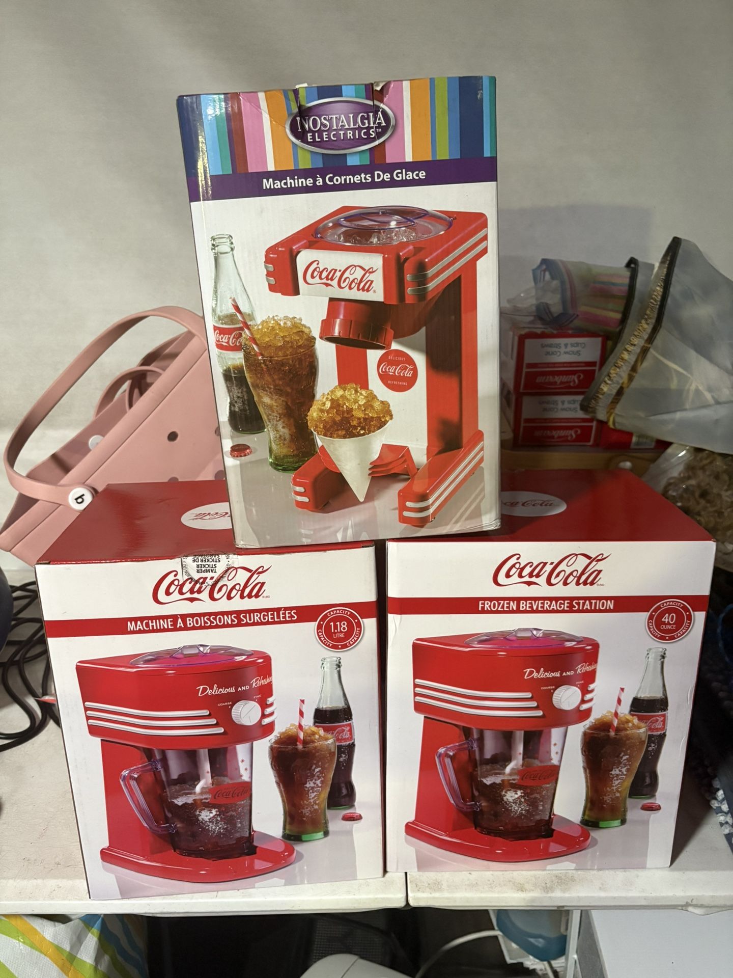 1 Snowcone Maker 2 Slushy Maker $25 Each