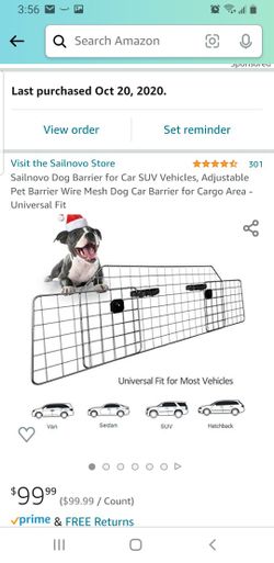 Vehicle Dog Barrier Universal Fit