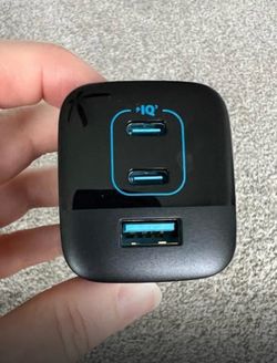 Anker 70W 3-Port Wall Charger (2 USB-C + 1 USB-A), Power Delivery Fast Charger