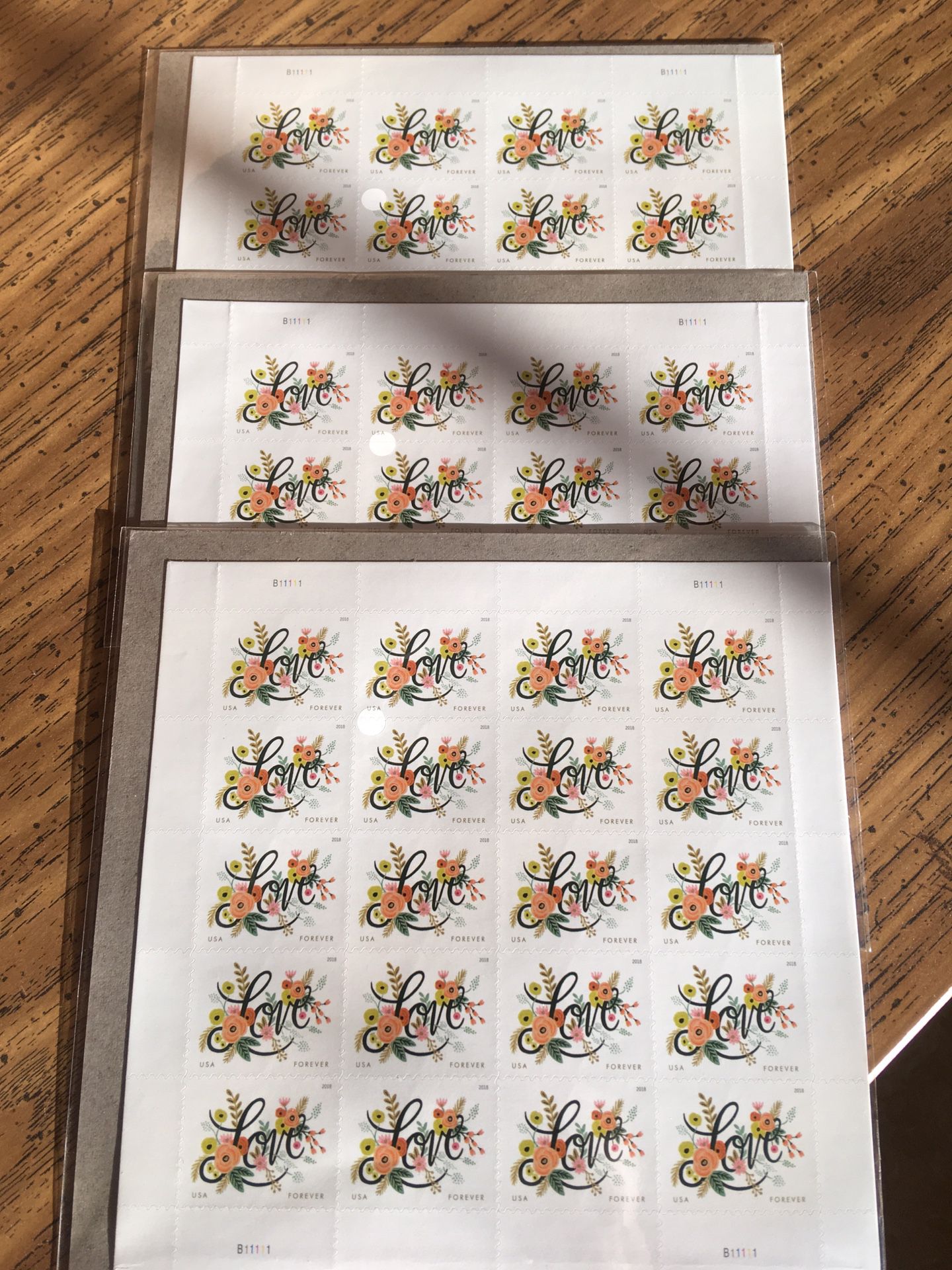 60 Love flourishes forever stamps