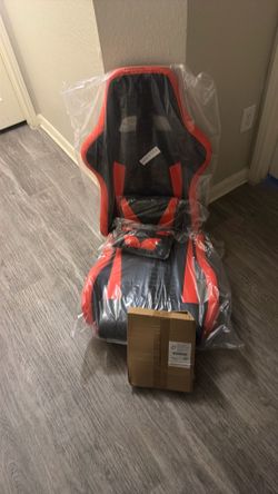 Gaming Leather Red/Black Seat With Parts To Assemble Seat