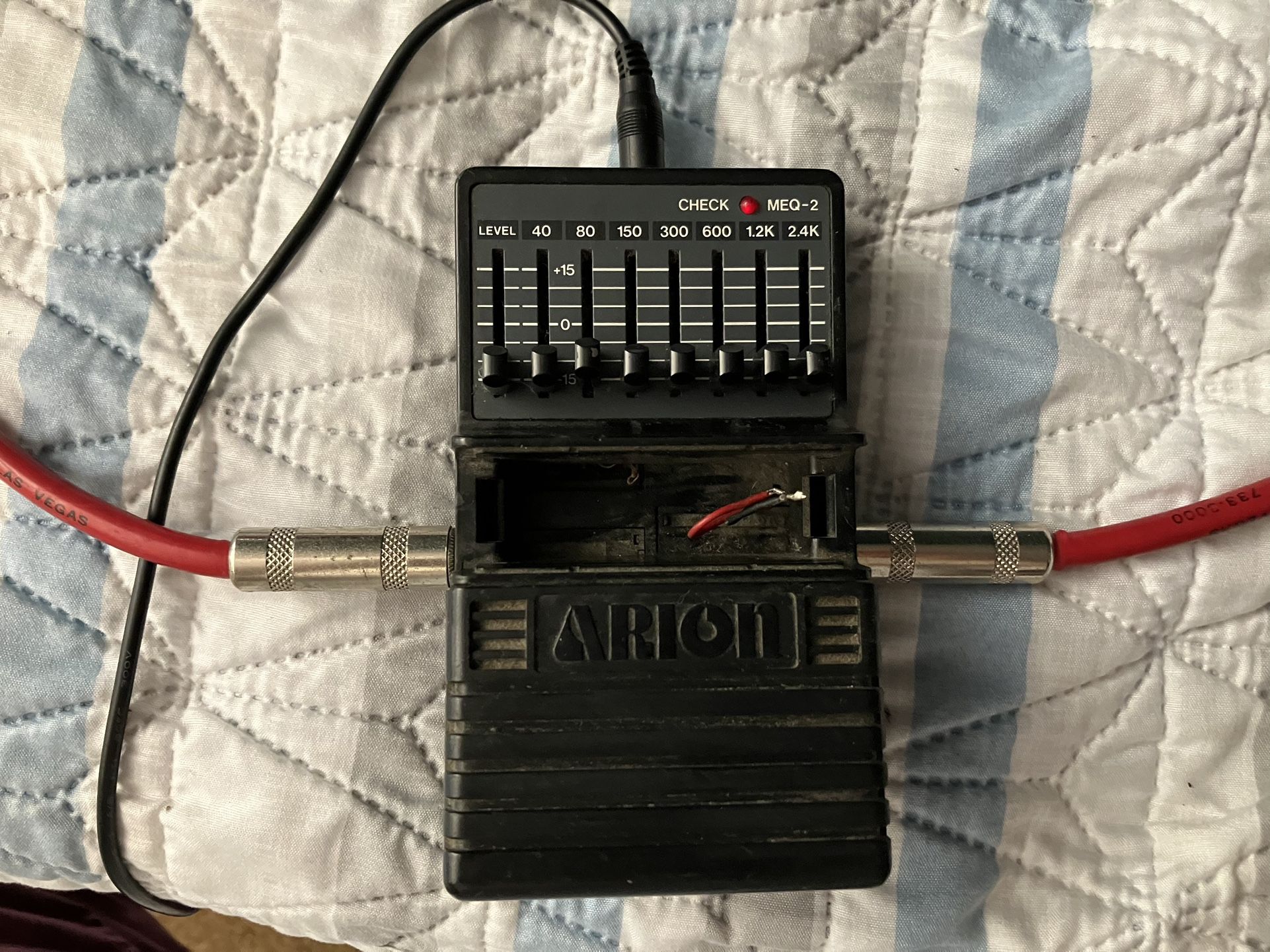 80s' Japan Arion MEQ-2 Bass Equalizer Pedal