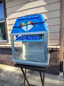 Vintage commercial snow cone machine