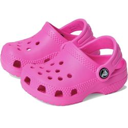 Toddler girl pink crocs