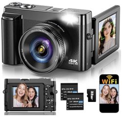 4K Digital Camera for Photography Autofocus, 