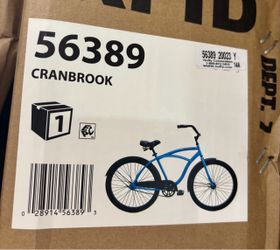 Huffy 26” Cranbrook Men’s Comfort Cruiser Bike, Matte Blue