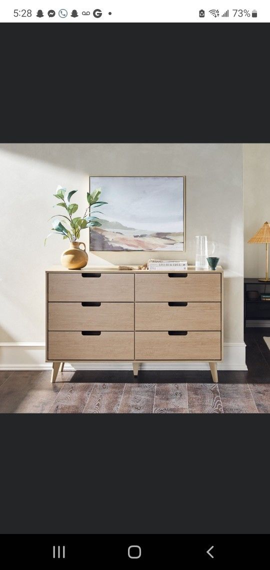 Mid-Century Modern Angle-Leg Dresser(New)