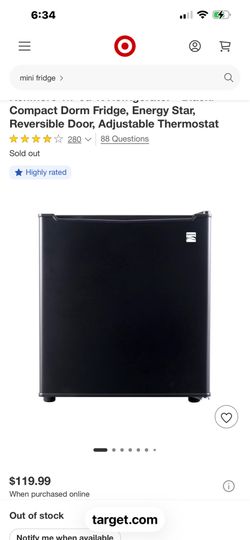 Kenmore 1.7 cu-ft Refrigerator - Black: