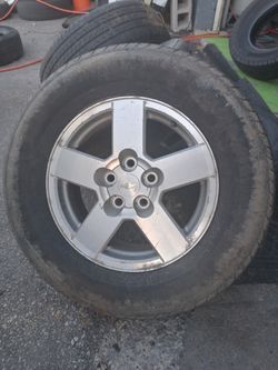 Chevy 16 Inch Aluminum Rims and Tires