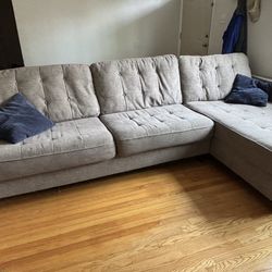 Couch with chaise