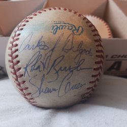 Shawn Green Carlos Delgado Rob Butler Autographed Ball