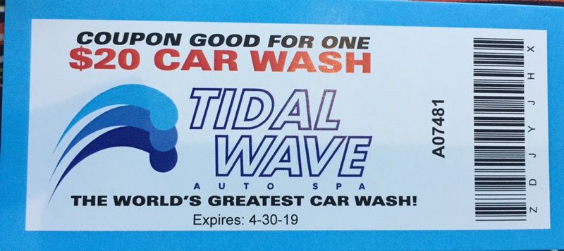 Tidal Wave Car Wash Coupons