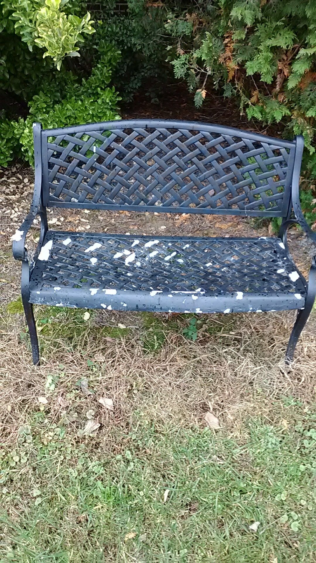 METALLIC ANTIQUE BENCH