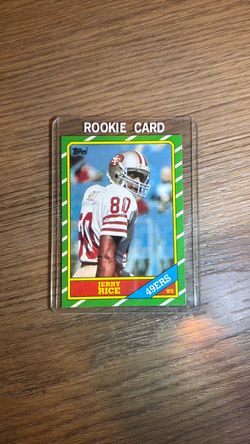 1986 Topps Jerry Rice #161 Rookie RC - Sharp Raw Copy - 49ers