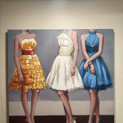 Dress fashion wall art canvas