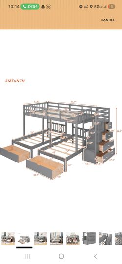 Triple Bunk beds
