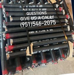 Garage door and. Springs