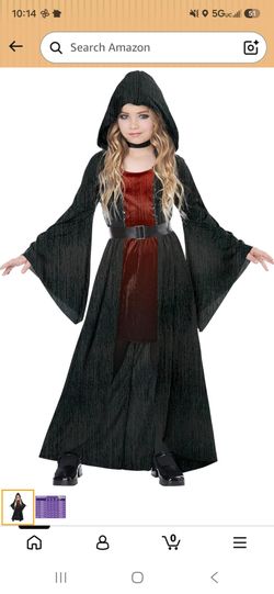 California Costumes Girls' Hooded Vampire Dress